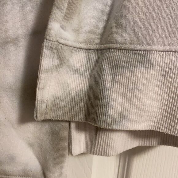 Butter White With Grey tie Dye Sweatshirt - Picture 2 of 8